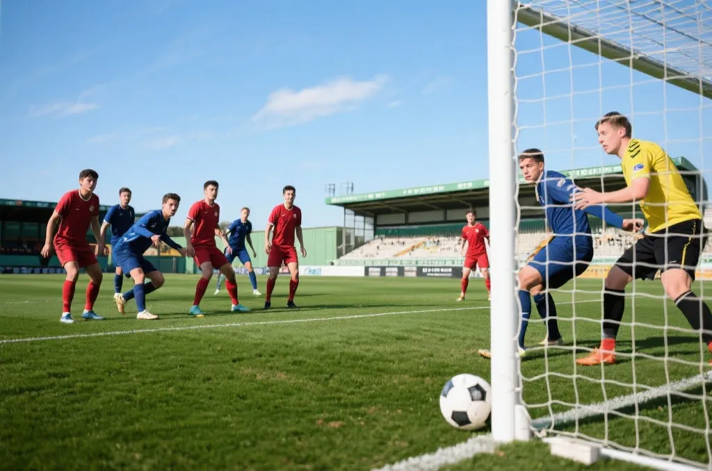 角球战术演练与门前抢点瞬间